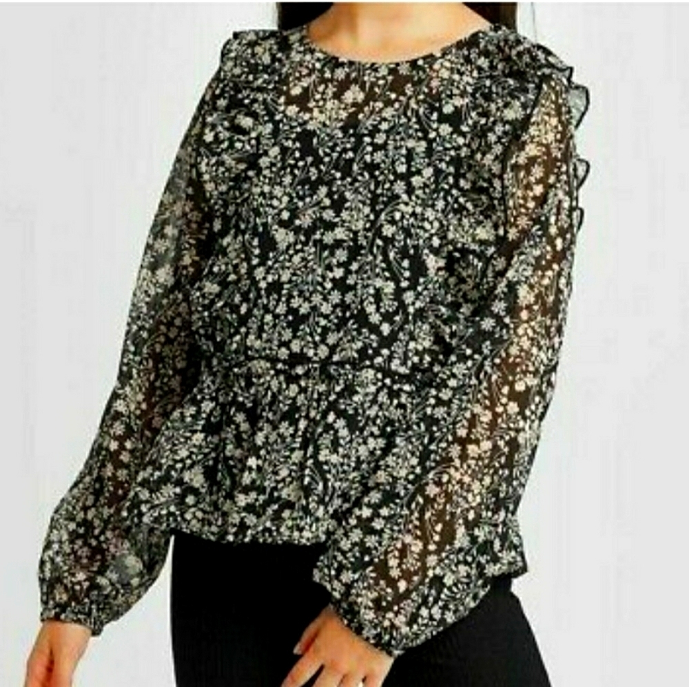 Art Class Peplum Ruffle 2‎ piece top